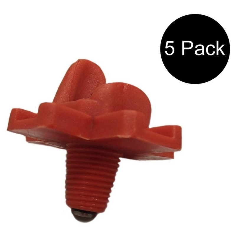 (5) Screw In Horizontal Side Mount Chicken Water Drinker Nozzle Poultry Nipple