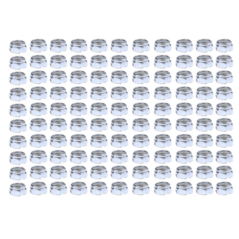 (100) Replacement Lock Nuts 14M7166 Fits John Deere Mower Tractor Combine Models