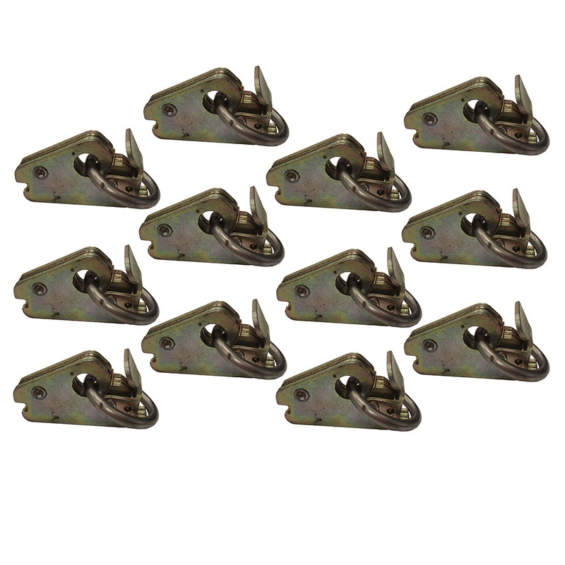 12 HD E Track Fitting O Ring Enclosed Trailer Van ATV Quad Motorcycle Tie Down