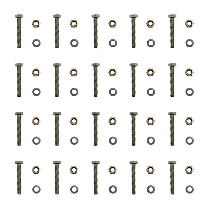 20 Pack Snow Blower Shear Pin and Nut with Spacer for APY 301172 & Rotary 8938