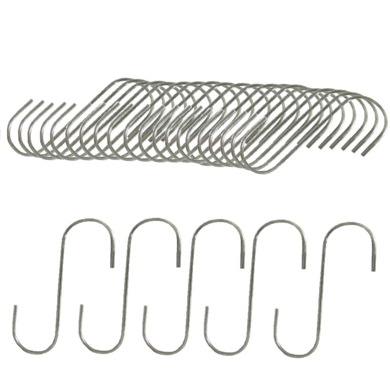 (25) 5" Steel S-Hooks For Various Household and Yard & Garden Applications