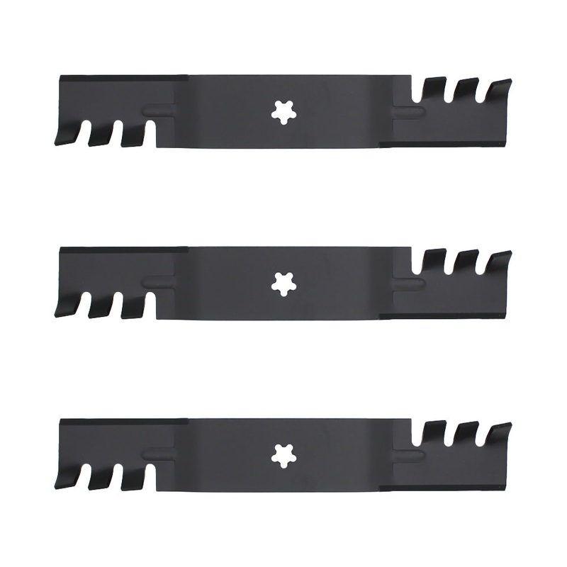3 Pack of Replacement Toothed Mulching Blades Fits Husqvarna 532 18 72-55