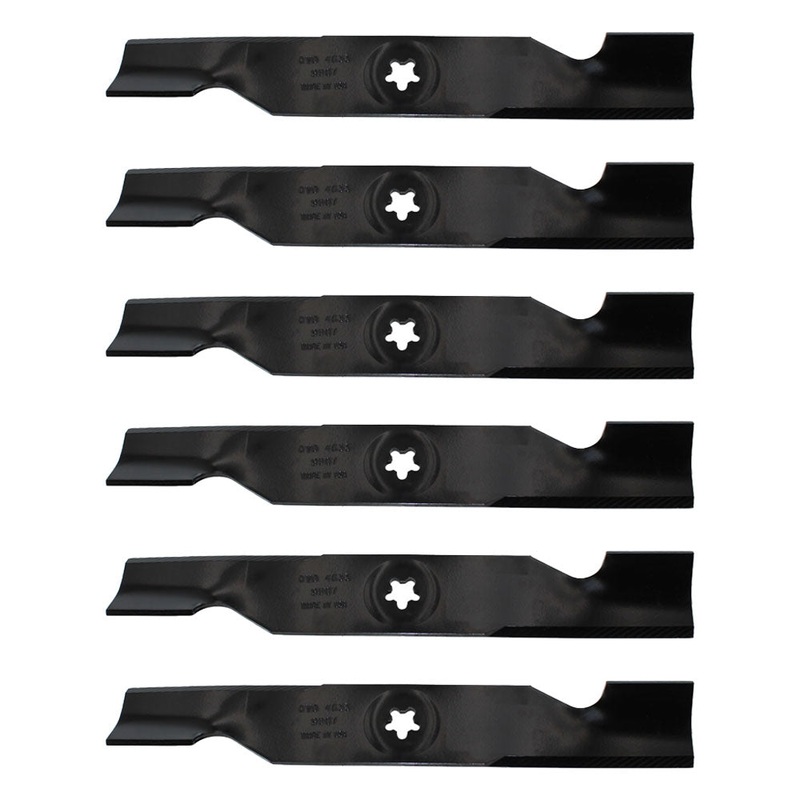 6PK Lawn Mower Blades for Ariens 48" Deck 21547257, 21547939