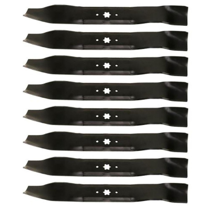 8 (Eight) Mulching Blades 42" Deck Fits MTD 942-0616A Fits Bolens Fits Cub Cadet