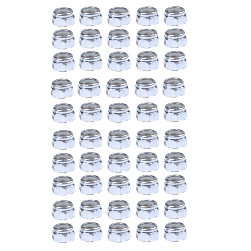 Fifty Replacement Lock Nuts 14M7166 Fits John Deere Mower 108 111 111H 112L+