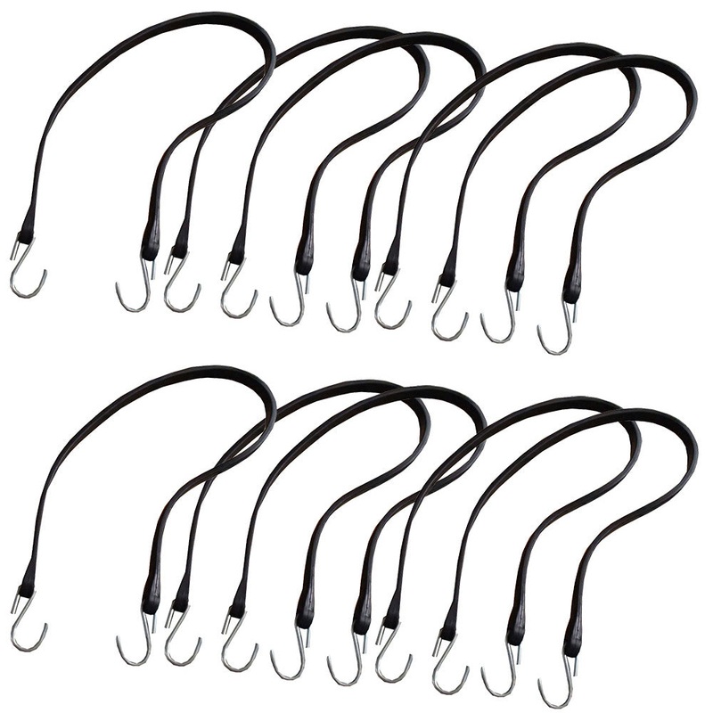 (10) 41" Bungee Cord Strap Cargo Tie Down T41-10 For Flatbeds Vans Caravans
