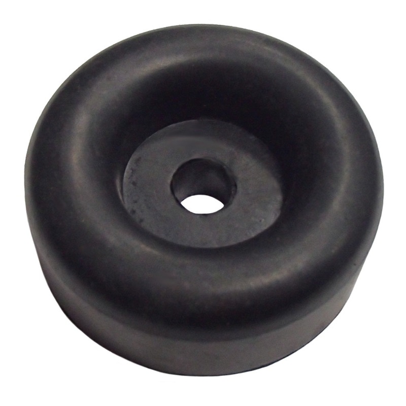 2 Rubber Bumpers for Trailer Ramp Door Truck 2.5" Round Replacement Cargo Stop