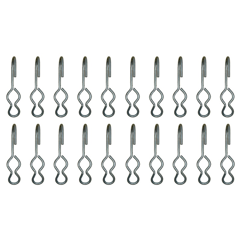 20 SJ Hooks for Rubber Rope Shock Cord Bungee Cord Tarp Strap Tie Down Hook