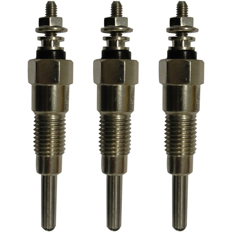 (3) Glow Plug Plugs Fits Kubota & Yanmar D750 D850 D950 B1500 B7100 B7001 B8200