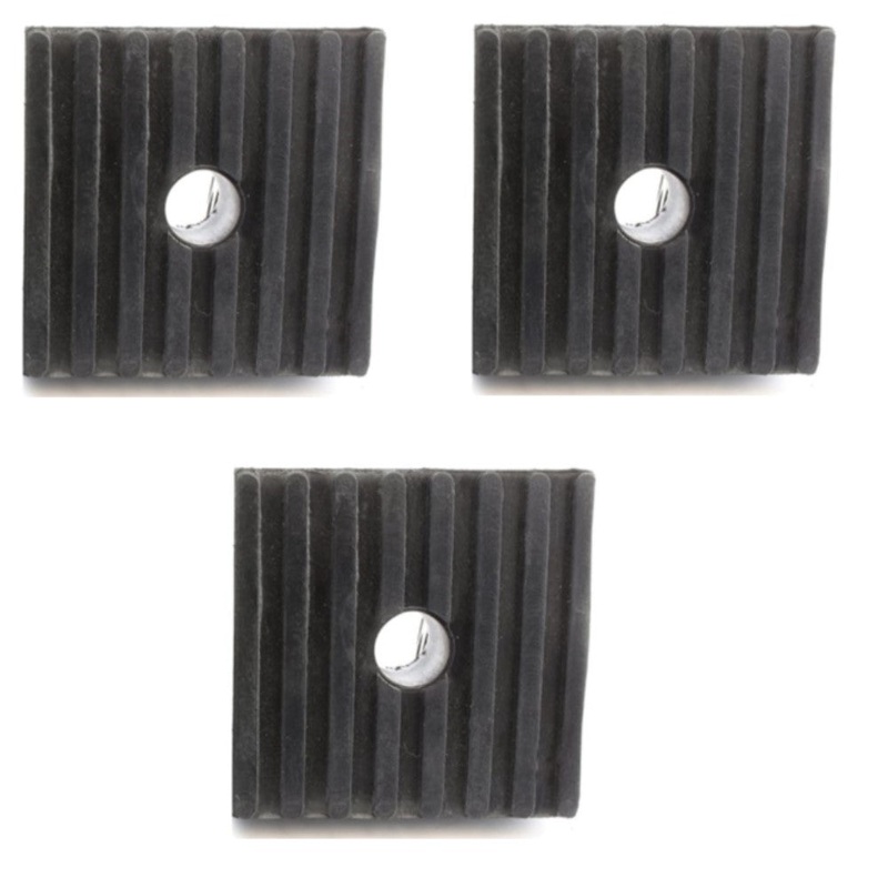 3 Pack Anti Vibration Pads For Air Compressor Or Equipment Solid Rubber 4x4x1