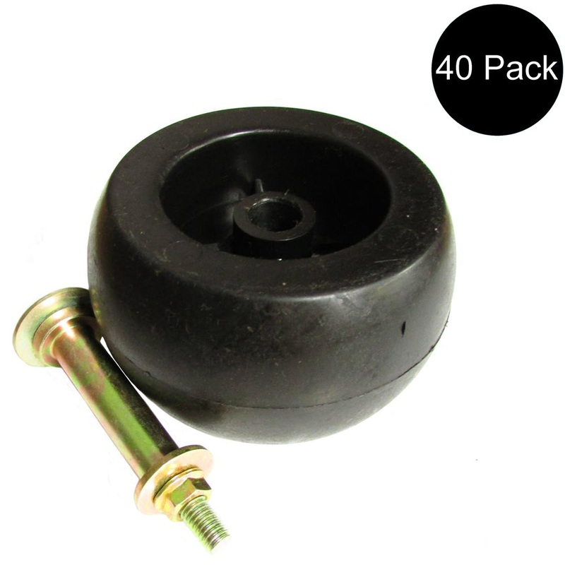 40PK Anti Scalp Deck Wheel Roller w/Hardware Fits Exmark Mower 103-3168 103-4051