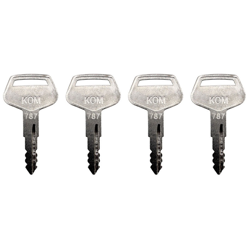 4PK 787 Key for Komatsu Heavy Equipment Excavator Dozer Loader Backhoe Starter