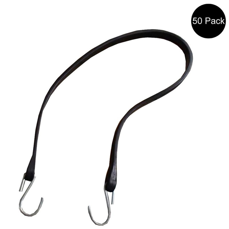 50 41" Rubber Tarp Straps Bungees Tie Down JB Heavy Duty Truck Strap Cords Ties