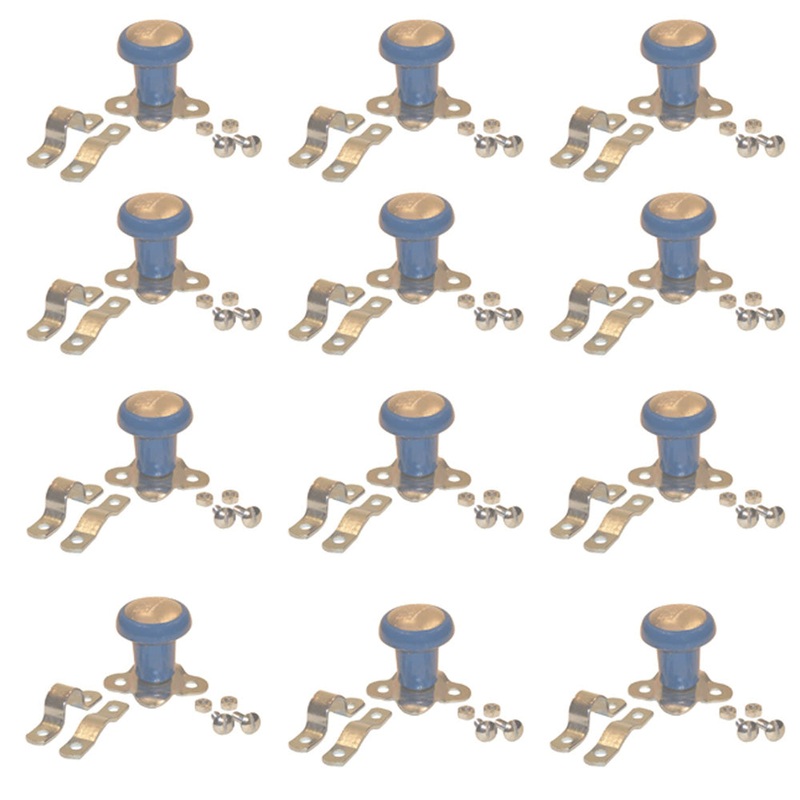 Set of 12 Blue Steering Wheel Spinner Knob Fits Ford fits Farmtrac Tractors