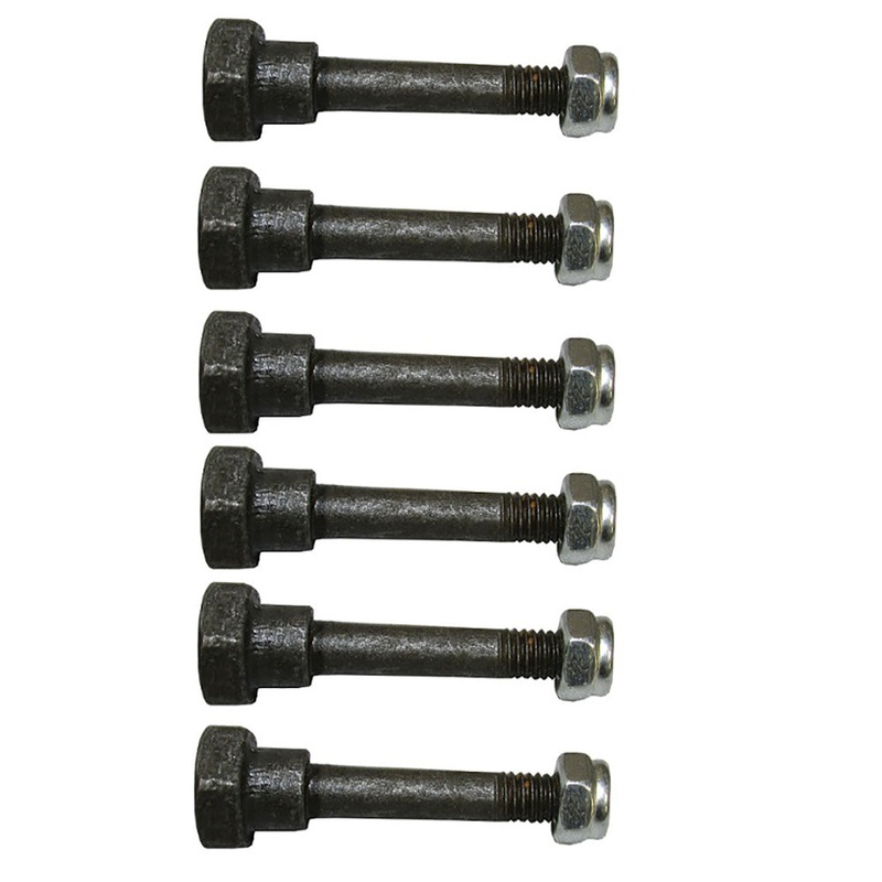 Snow Blower Thrower (6) Shear Pins & Nuts Fits Honda 90102-732-010 90114-SA0-000