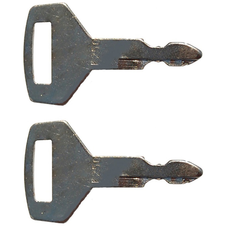 2 (1 pair) Kobelco Fits Kawasaki Excavator Heavy Equipment Key Fits Many Models