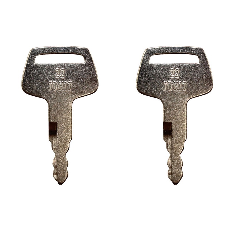 2 Fits John Deere & Hitachi Excavator Keys also Fits Case Dozer Fits New Holland