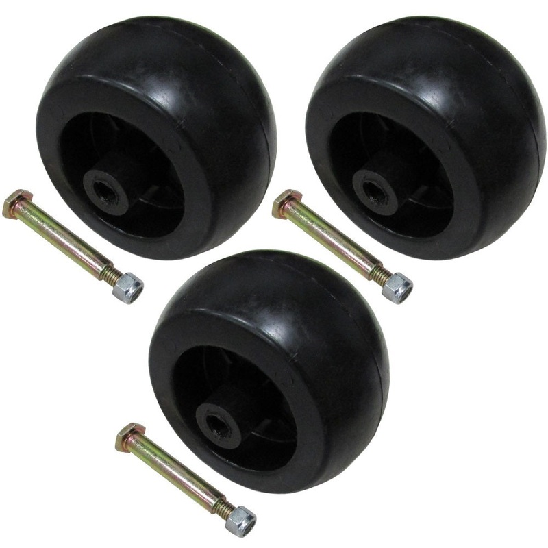 3 Mower Anti Scalp Deck Wheel Roller Hardware Fits Exmark 103-7263 103-3168
