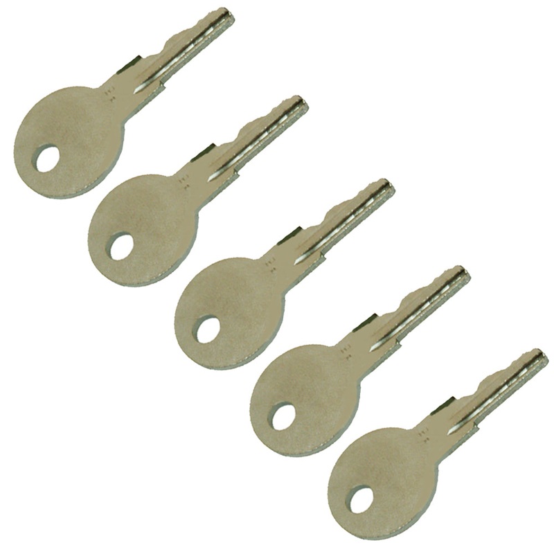 556 Pack of 5 Keys Fits Ford New Holland Skid Steer L180 LS125 LS160 LS180.