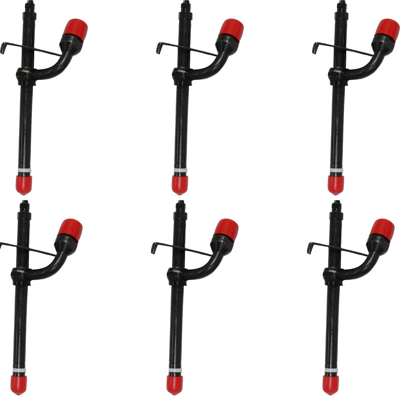 AR90024 Set Of 6 Diesel Fuel Injectors Fits John Deere 310C 344E 410C