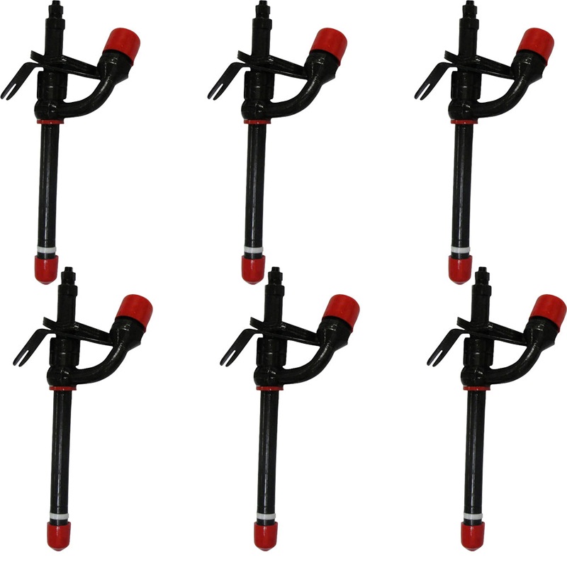 Set of (6) Diesel Fuel Injectors Fits John Deere Tractors 1450 4045 RE36939