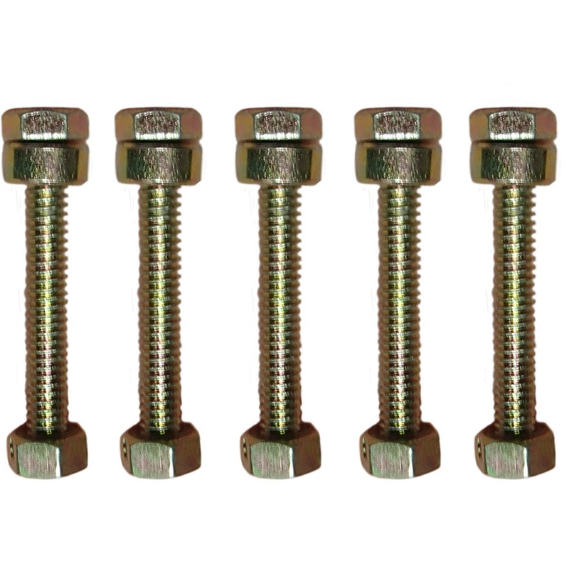 Shear Pin with Nut and Spacer Noma Fits John Deere 301172 Snowblower (Pack of 5)