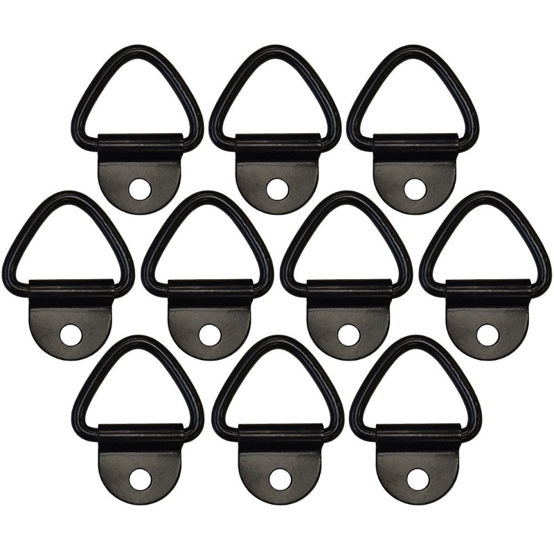 10 D Ring 1/4" Steel Truck Trailer Motorcycle ATV Rope Chain Tie Down 2,400#