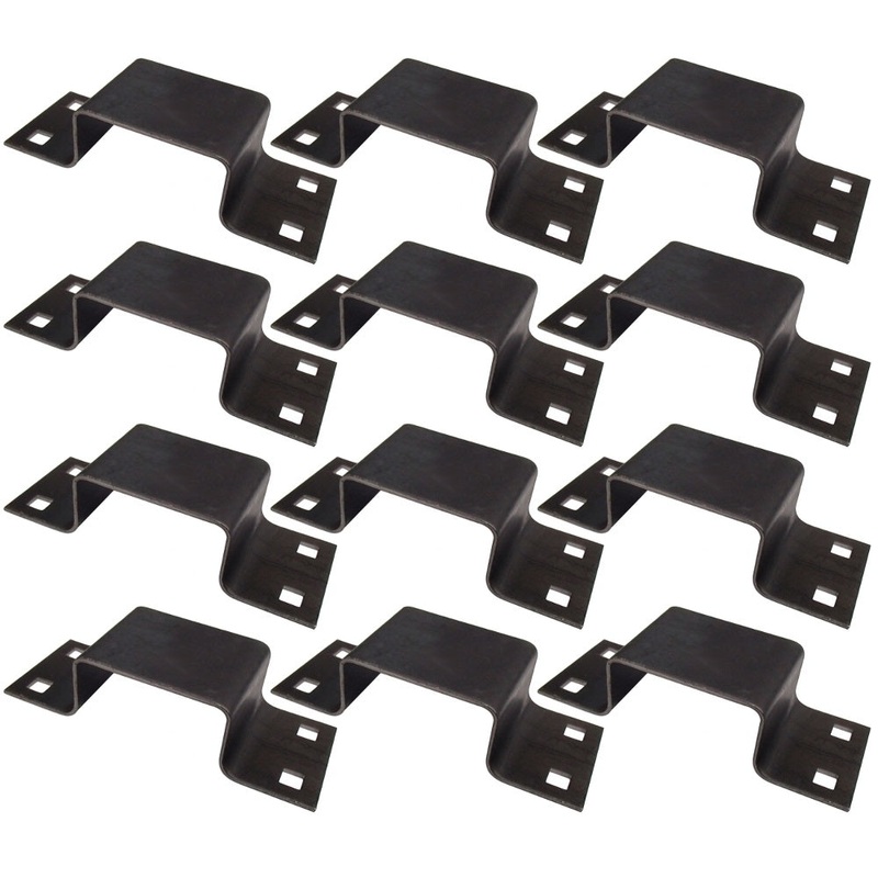 12 Bolt On Stake Pockets 12 Gauge Steel Board Holders for Truck Bed Trailer Bed