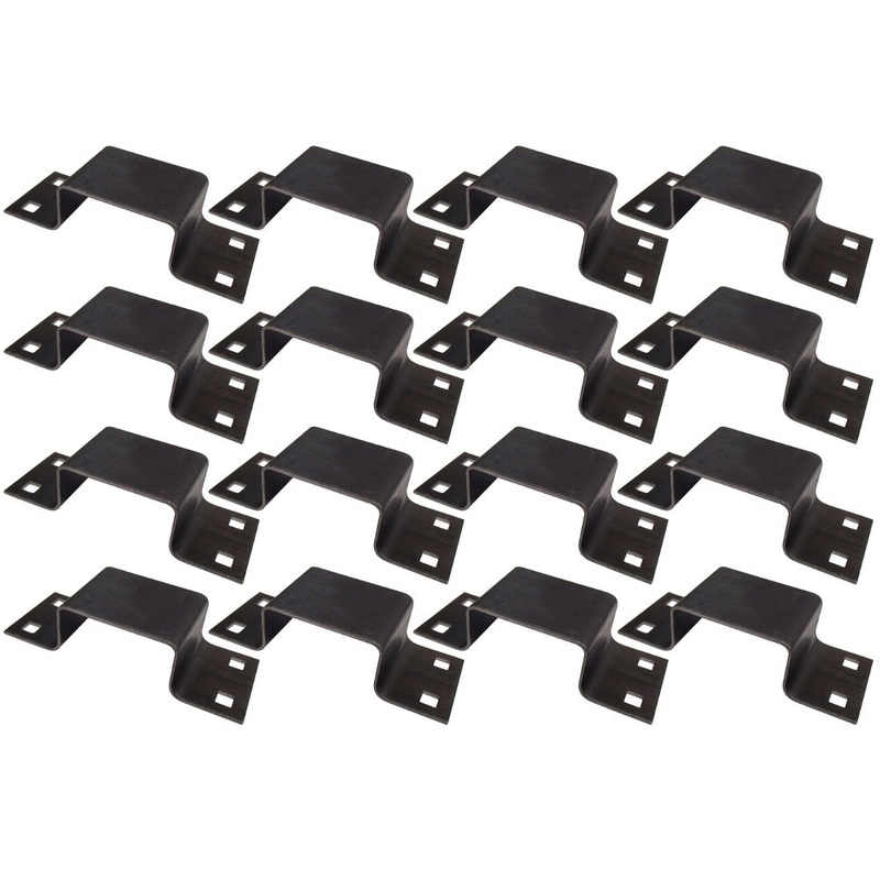 16 Bolt On Stake Pockets 12 Gauge Steel Board Holders for Truck Bed Trailer Bed