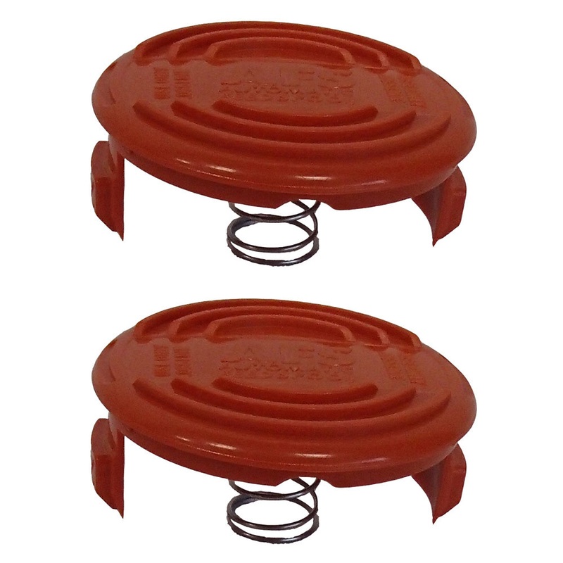 2 Trimmer Spool Cap w Spring RC-100-P for Black Decker GH400 GH500 GH600 CST2000