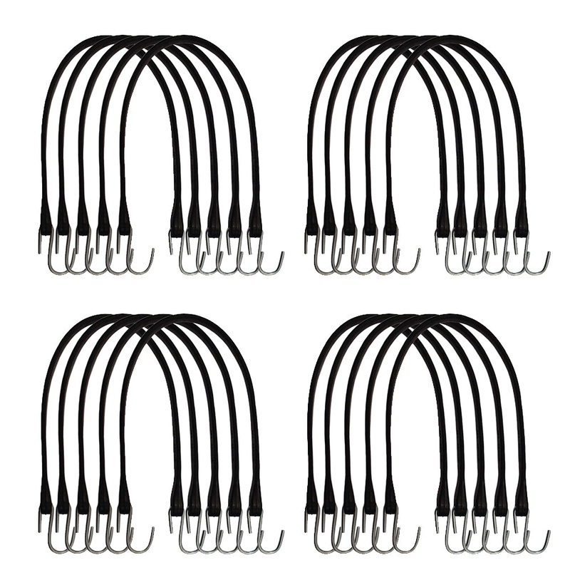 (20) 21" Tarp Tie Down Heavy Duty Rubber Bungee Strap Cords for D-Rhino 8001014
