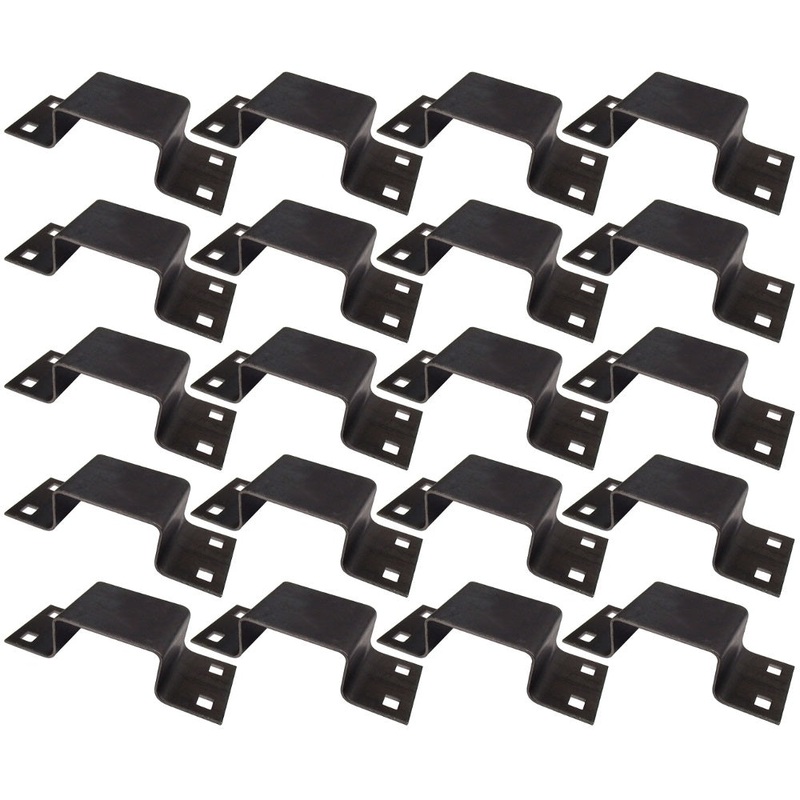20 Bolt On Stake Pockets 12 Gauge Steel Board Holders for Truck Bed Trailer Bed