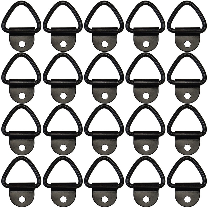 (20) D Ring 1/4" Steel Truck Trailer Motorcycle ATV Rope Chain Tie Down 2,400#