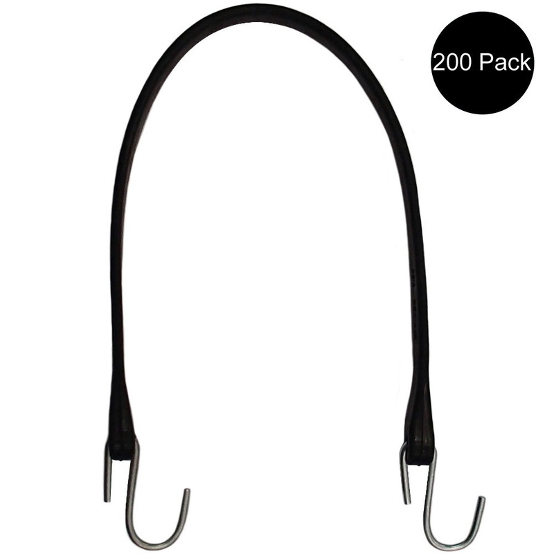 200 Truck Trailer Tire Chains HD Tie Down 21" Natural Rubber Tarp Strap Bungee