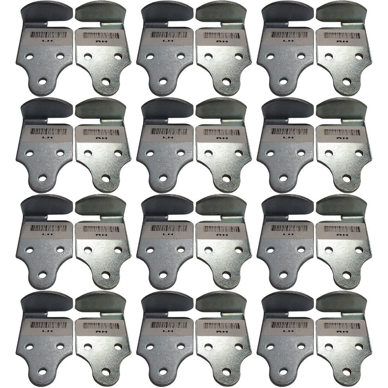 24 pc Trailer Wood Sides RH LH Corner Brackets Latch Rack Stake Body Gates PK-SB