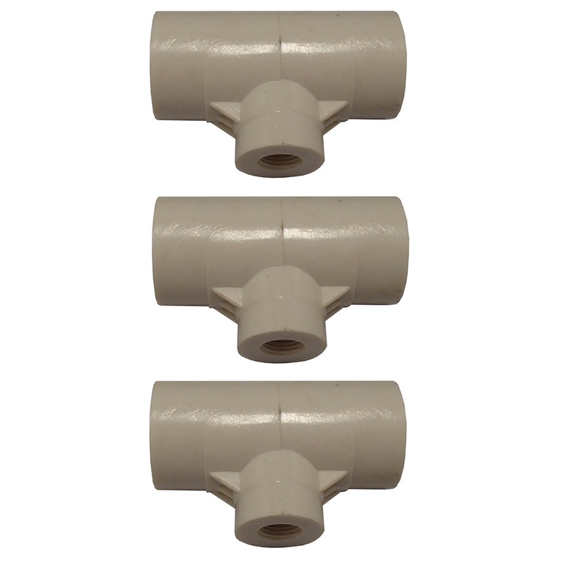 3 Water Drinker 1/2" PVC Fitting for Waterer Cups or Nipples for Chicken/Poultry