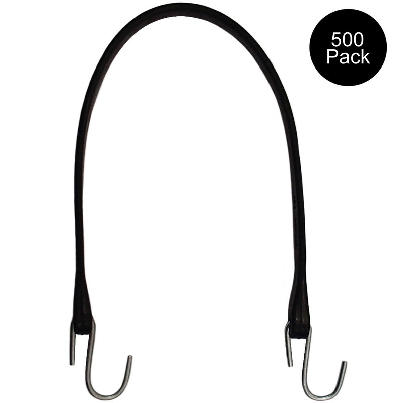 500 Flatbed Truck Trailer Tarp Tie Down 21" Natural Rubber HD Strap Bungies