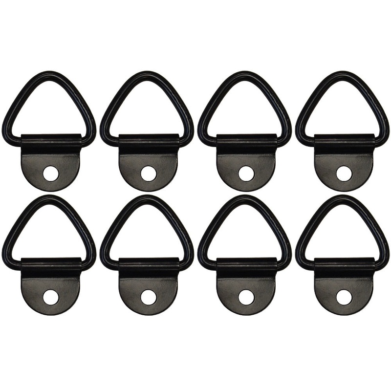 (8) 1/4" Steel D Ring Chain Rope Strap Tie Down 3,000# ATV Truck Trailer 1000116