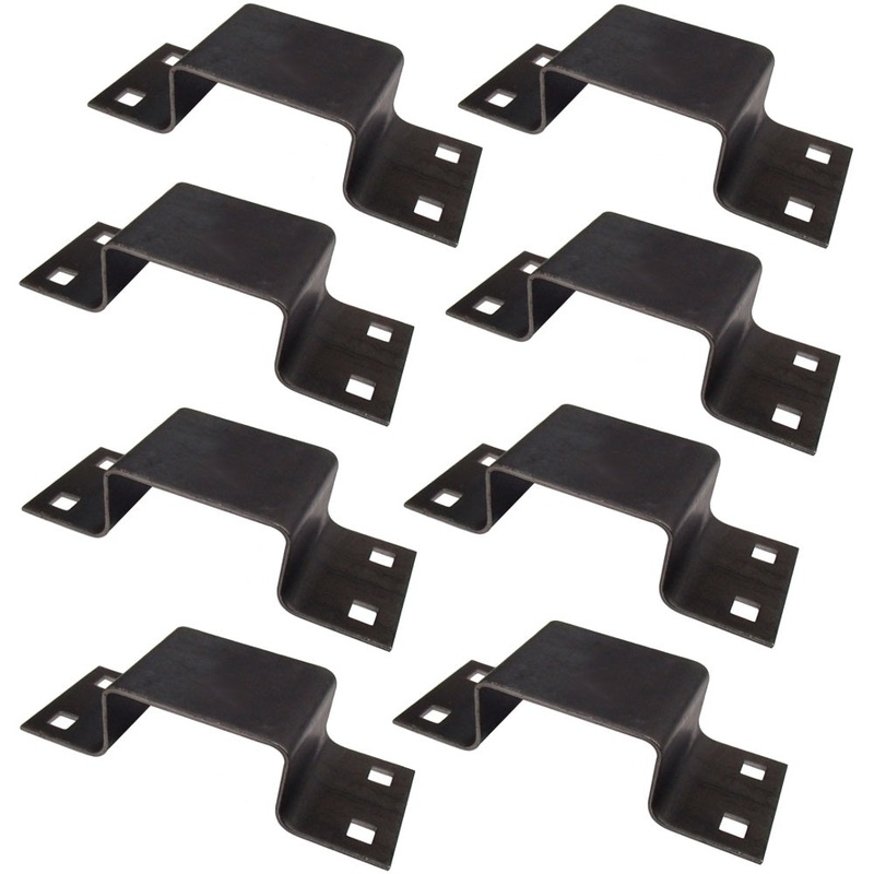 (8) 12 Ga. Steel Stake Pocket Bolt-On Brackets for Truck Utility Trailer B2373G