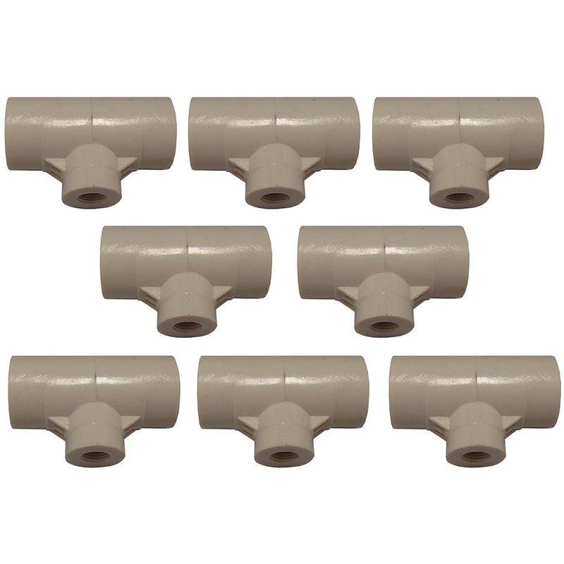 8 Water Drinker 1/2" PVC Fitting for Waterer Cups or Nipples for Chicken/Poultry