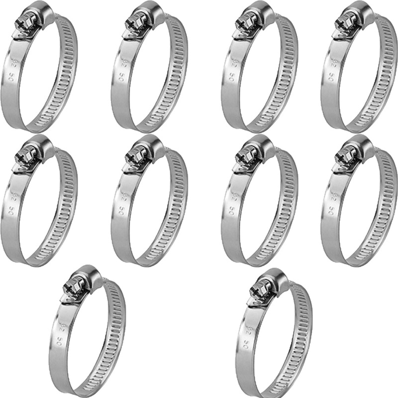 Pack of 10 Hose Clamps Fits Case-IH Tractor Models 1 12/16"- 2 3/4"