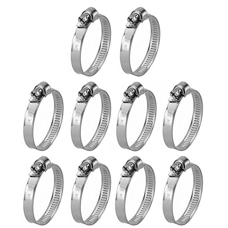 Pack of 10 Hose Clamps Fits Case-IH Tractor Models 1 9/16"- 2 1/2"