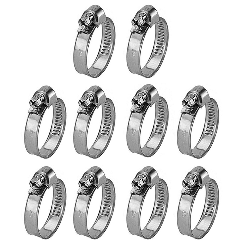 R2236 Pack of 10 9/16"-1 1/16" Hose Clamps Fits Case-IH Tractor Models