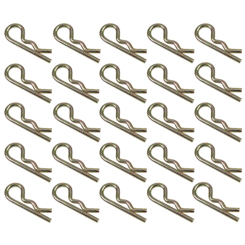 (25) 1/4 X 4-3/8 Inch Wire Hair Pin Clip for Farm Lawn and Garden Applications