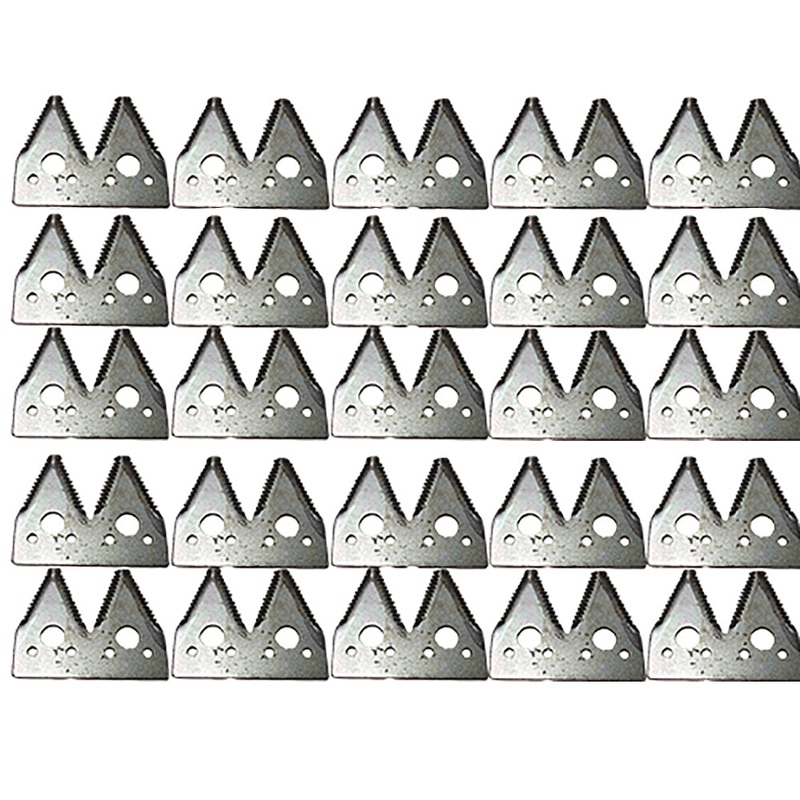 (25) H163131 Aftermarket Replacement Course Tooth Double Sickle Sections