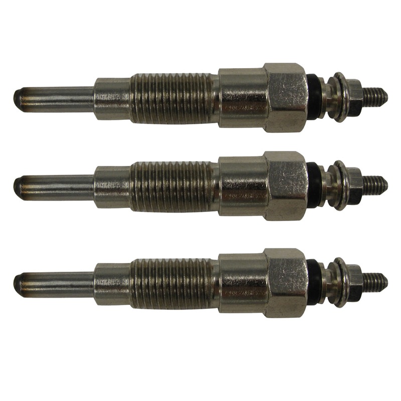 (3) Engine Glow Plugs Fits Kubota 15261-65510 15521-65512 B6100 B7100 L2350 KH28