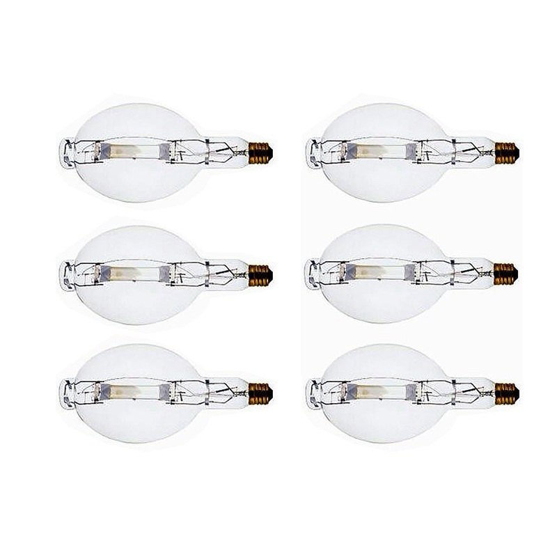 6-Pack 1000 Watt Clear Metal Halide Bulbs