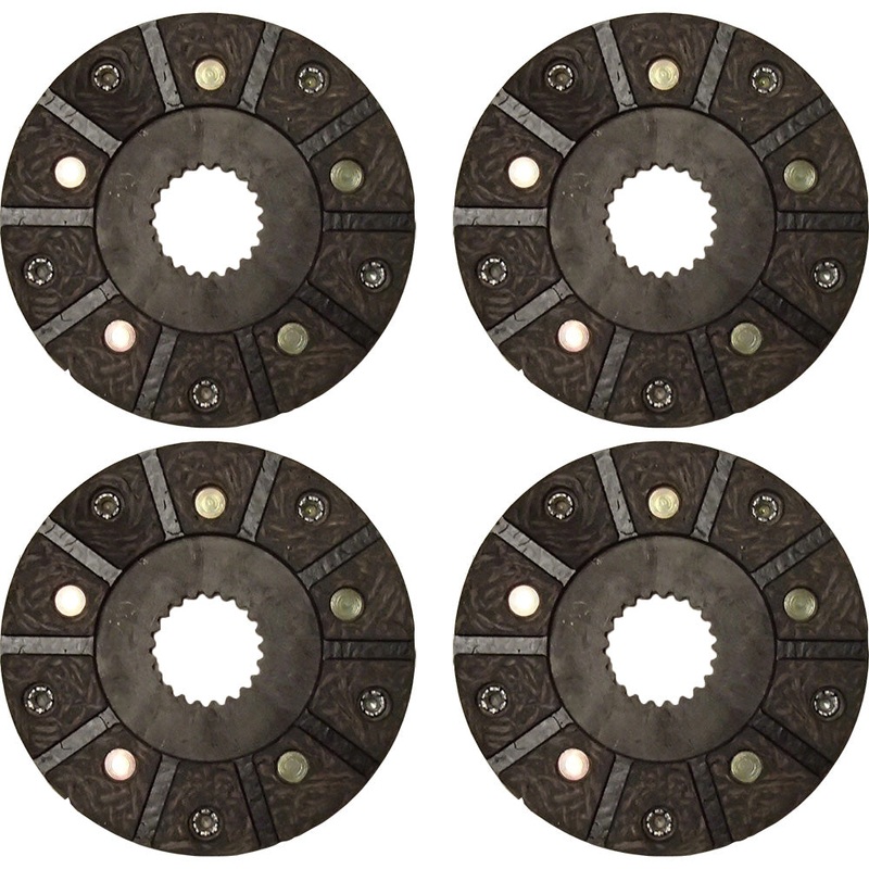 AM1828T Set of 4 Brake Discs Fits John Deere 40 420 430 440 1010