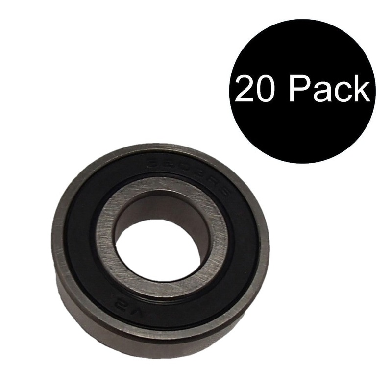 (Qty.20) Premium Double Seal Ball Bearings 6203 2rs 6203 6203 RS ABEC3 6203-2RS