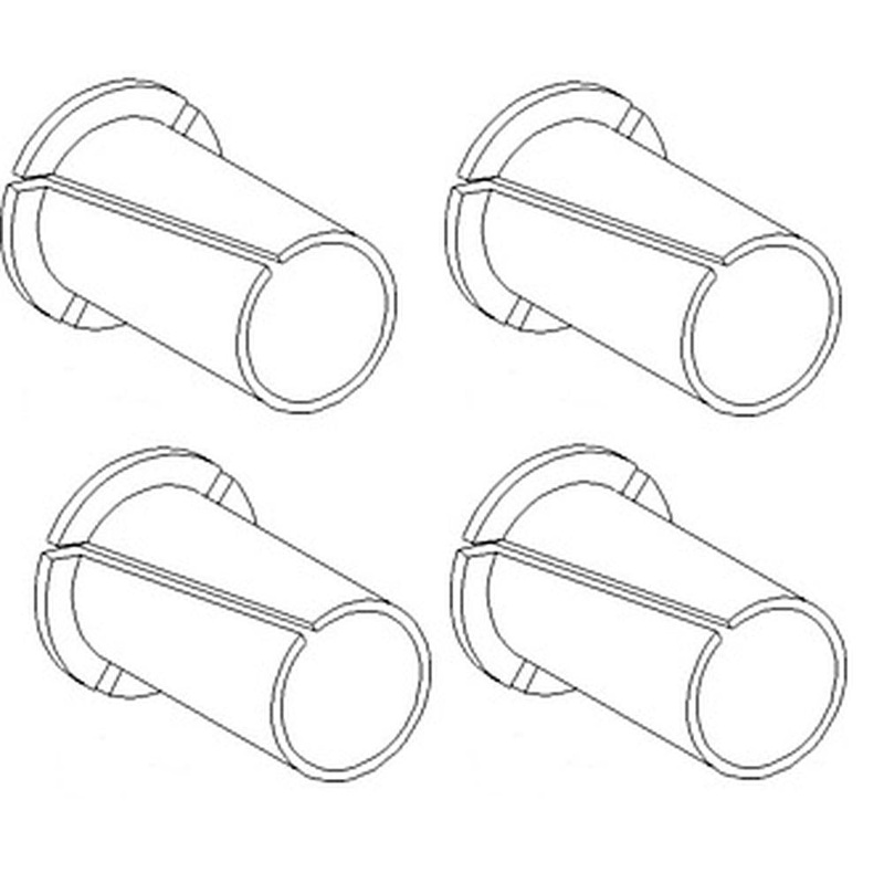 231800A1 New Pack of 4 Door Hinge Bushings Fits Case-IH Tractor Models